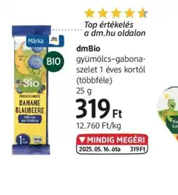 DM dmBio gyümölcs-gabona szelet ajánlat