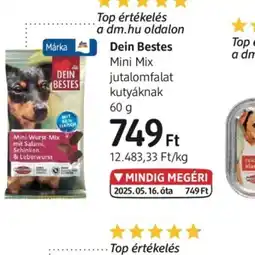 DM Dein Bestes Mini Mix jutalomfalat kutyáknak ajánlat