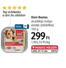 DM Dein Bestes alutálkás kutyaeledel ajánlat