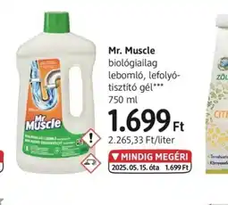 DM Mr. Muscle biolgiailag leboml lefolytisztít gél ajánlat