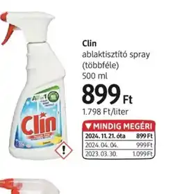 DM Clin ablaktisztít spray ajánlat