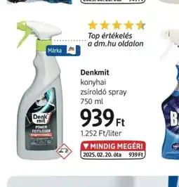 DM Denkmit konyhai zsírold spray ajánlat