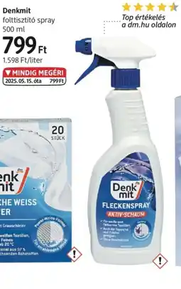 DM Denkmit folttiszt FLECKENSPRAY AKTIV-SCHAUMt spray ajánlat