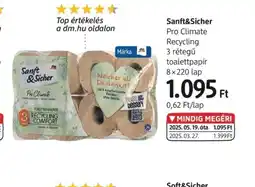 DM Sanft 100% naturbelassenerSicher Pro Climate Recycling ajánlat