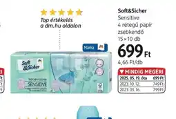 DM Soft 4,66 Ft/dbSicher Sensitive zsebkendő ajánlat