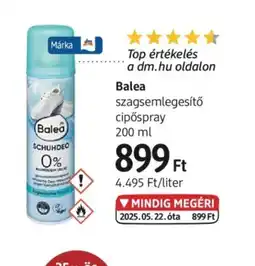 DM Balea szagsemlegesítő cipőspray ajánlat
