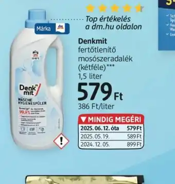 DM Denkmit fertőtlenítő mosszeradalék ajánlat