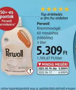 DM Perwoll finommosgél ajánlat