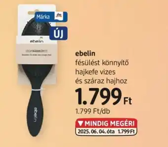 DM ebelin fésülést könnyítő hajkefe vizes és száraz hajhoz ajánlat