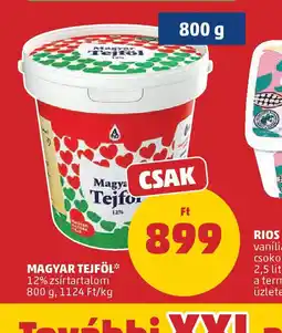 PENNY Magyar Tejfol ajánlat