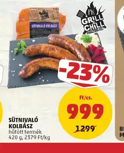 PENNY Sütnival Kolbász ajánlat