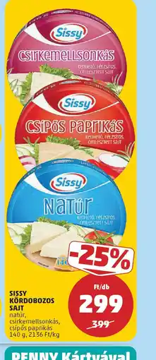 PENNY Sissy kördobozos sajt ajánlat