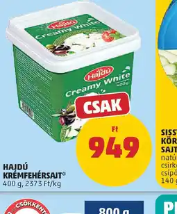 PENNY Hajdú Krémfehérsajt ajánlat