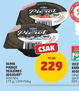 PENNY Olma Pierrot Tejszínes Joghurt ajánlat