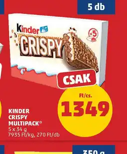 PENNY Kinder Crispy Multipack ajánlat