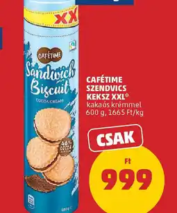 PENNY Cafetime Szendvics Keksz XXL ajánlat