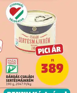 PENNY Dárdás Családi Sertésmájkrem ajánlat