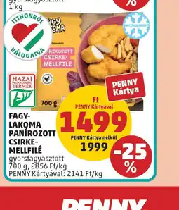 PENNY Fagy-Lakoma Panírozott Csirke-Mellfilé ajánlat