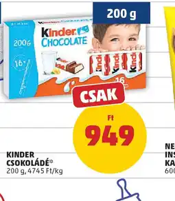 PENNY Kinder Csokoládé ajánlat