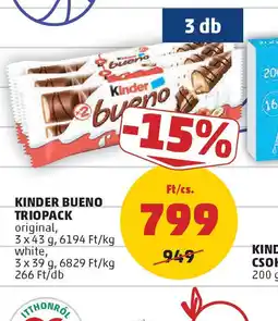 PENNY Kinder Bueno Triopack ajánlat