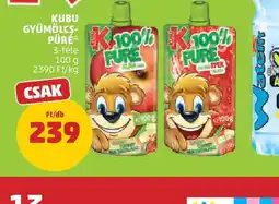 PENNY Kubu Gyümölcs-Püré ajánlat