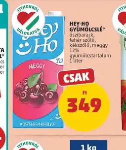 PENNY Hey-Ho Gyümölcslé ajánlat