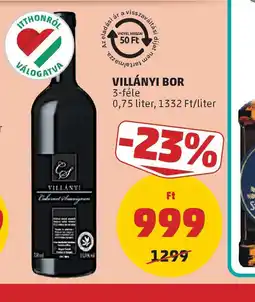 PENNY Villányi Bor ajánlat