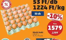 PENNY Tálcás tojás ajánlat