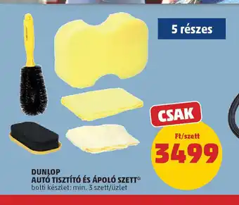 PENNY Dunlop aut tisztít és ápol szett ajánlat