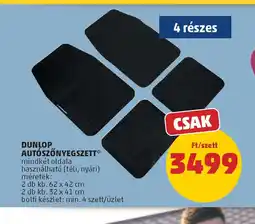 PENNY Dunlop Autszőnyegszett ajánlat