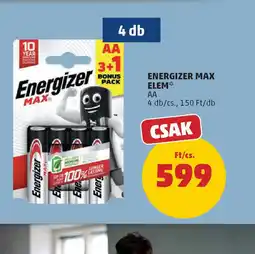PENNY Energizer Max Elem ajánlat