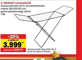 Interspar S-Budget ruhaszárít ajánlat