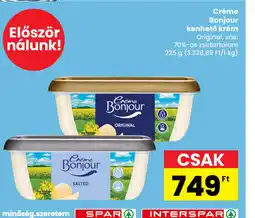 Interspar Crème Bonjour kenhető krém ajánlat