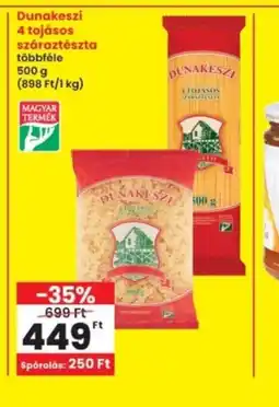 Interspar Dunakeszi 4 tojásos száraztészta ajánlat