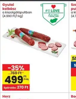 Interspar Gyulai Kolbász ajánlat