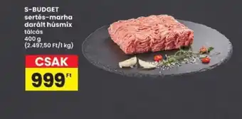 Interspar S-Budget sertés-marha darált húsmix ajánlat
