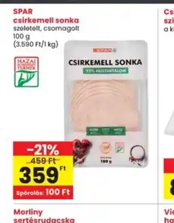 Interspar Spar csirkemell sonka ajánlat