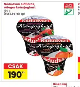 Interspar Nádudvari ételőflrás, réteges krémjoghurt ajánlat