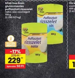 Interspar SPAR free from puffasztott rizsszelet ajánlat
