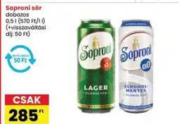 Interspar Soproni sör ajánlat