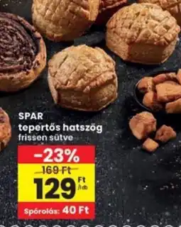 Interspar SPAR tepertős hatszög frissen sütve ajánlat