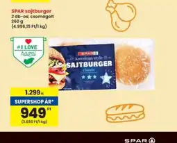 Interspar SPAR sajtburger ajánlat