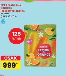 Interspar SPAR Exotic Duo pálcikás jégkrémválogatás ajánlat