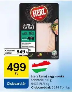 Tesco Herz karaj vagy sonka ajánlat