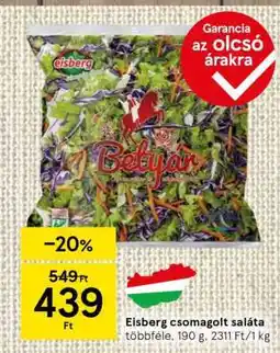 Tesco Eisberg csomagolt saláta ajánlat