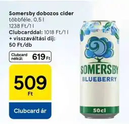 Tesco Somersby dobozos cider ajánlat
