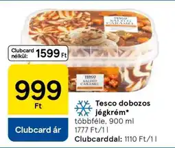 Tesco Tesco dobozos jégkrém ajánlat
