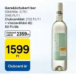 Tesco Gere-Schubert bor ajánlat