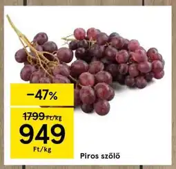 Tesco Piros szőlő ajánlat