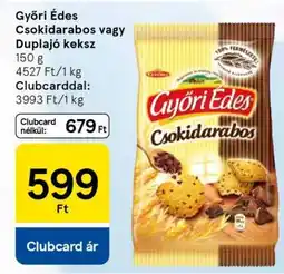 Tesco Győri Édes Csokidarabos vagy Duplajó keksz ajánlat